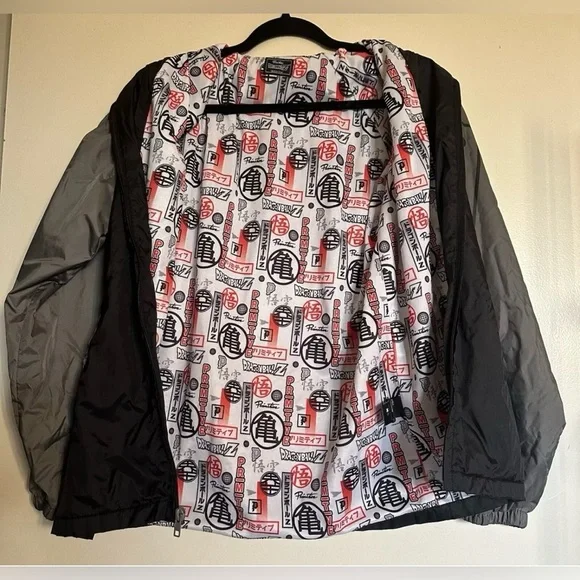 Dragon Ball Z Jacket Youth Boys XS Black Snake Dragon Varsity Skate Primitive - Picture 6 of 10